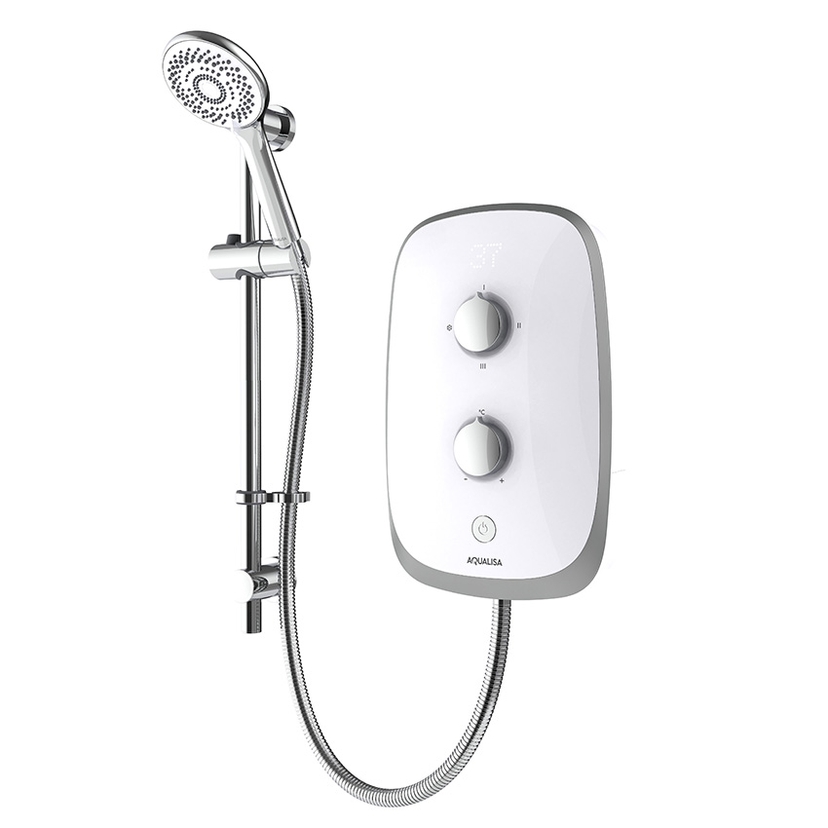 Aqualisa Evolve 8.5kw Arctic White Shower VOPZ25 Image 1