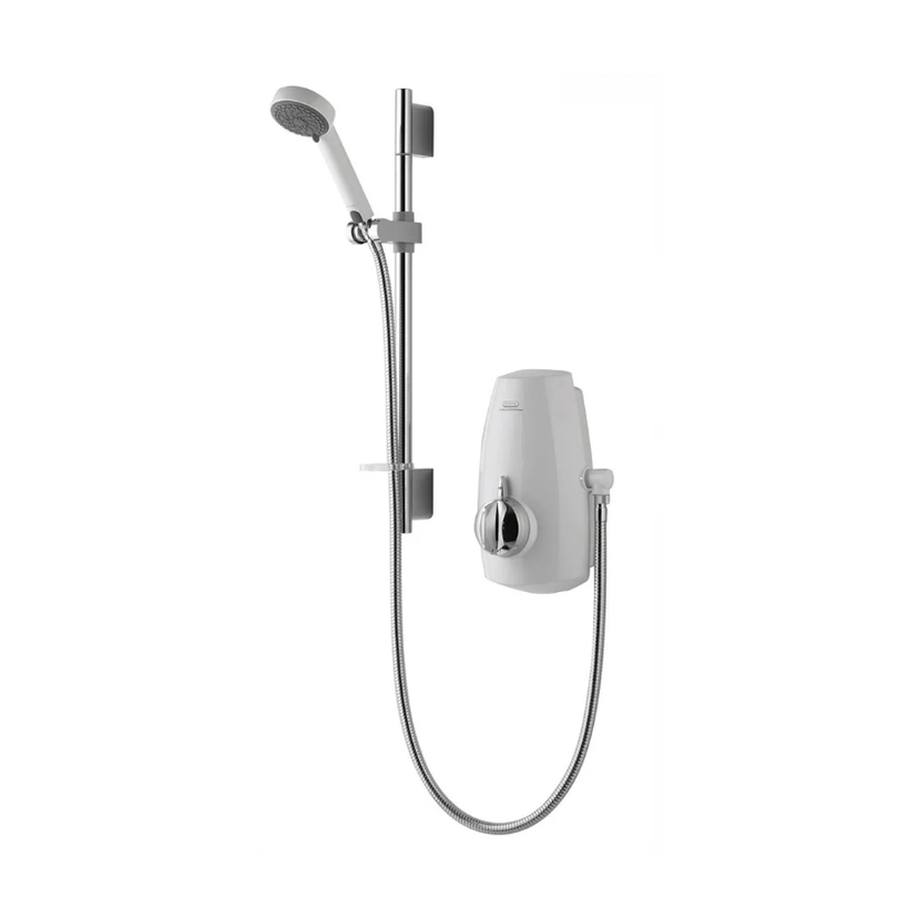 Aqualisa Aquastream Thermostatic Mixer Shower - White/Chrome 813.40.21 Image 1