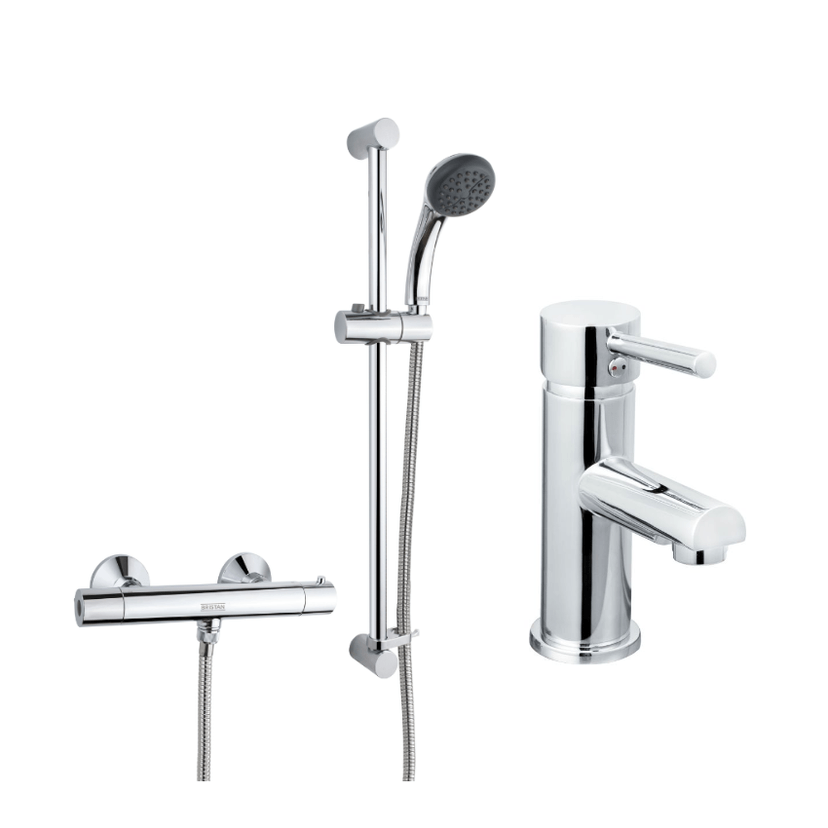 Bristan Mio Mono Basin Mixer & Zing Bar Shower Pack 1? Image 1