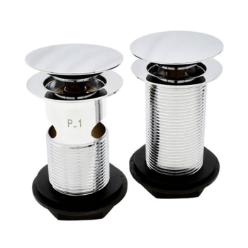 Instinct 11/4" Mushroom Clicker Basin Waste (Slotted) Chrome 201314INS Image 1