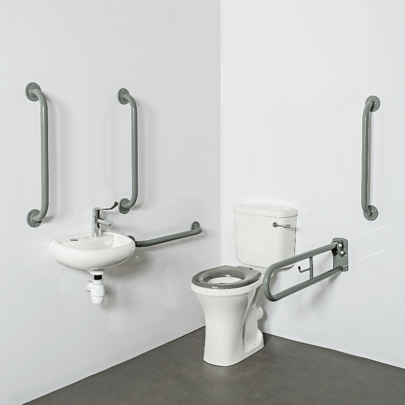 Instinct DOCM Pack Rimless,C/C,Basin (2TH),Rails + Seat Grey 200KGY Image 1