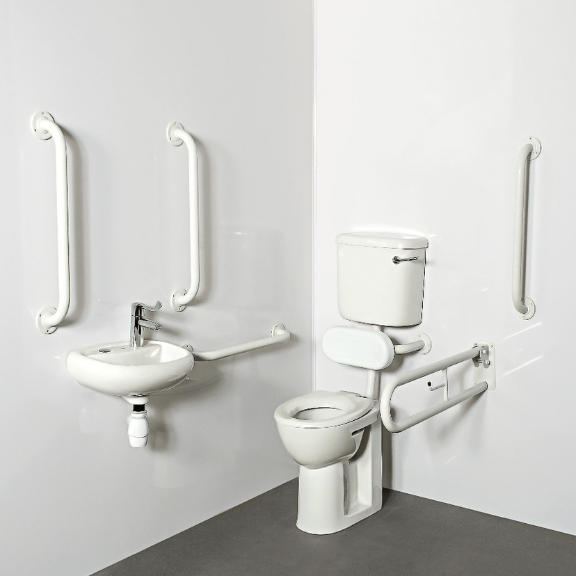 Instinct DOCM Pack - L/L, Basin (2TH), Rails + Seat White 215KWH Image 1
