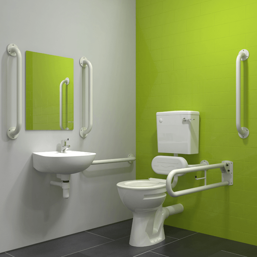 Instinct DOCM Pack - L/L, Basin (1TH), Rails + Seat White 215K1TH/WH Image 1