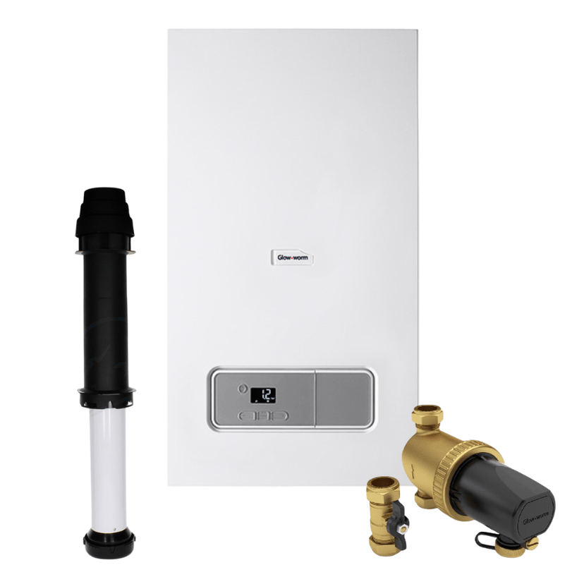 Glow-worm Energy 25 Combi Pack + V. Flue, Adaptor & Filter 10040027 Image 1