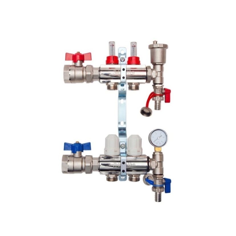 Hetta Manifold 2 way c/w Iso Valves, Gauges Image 1