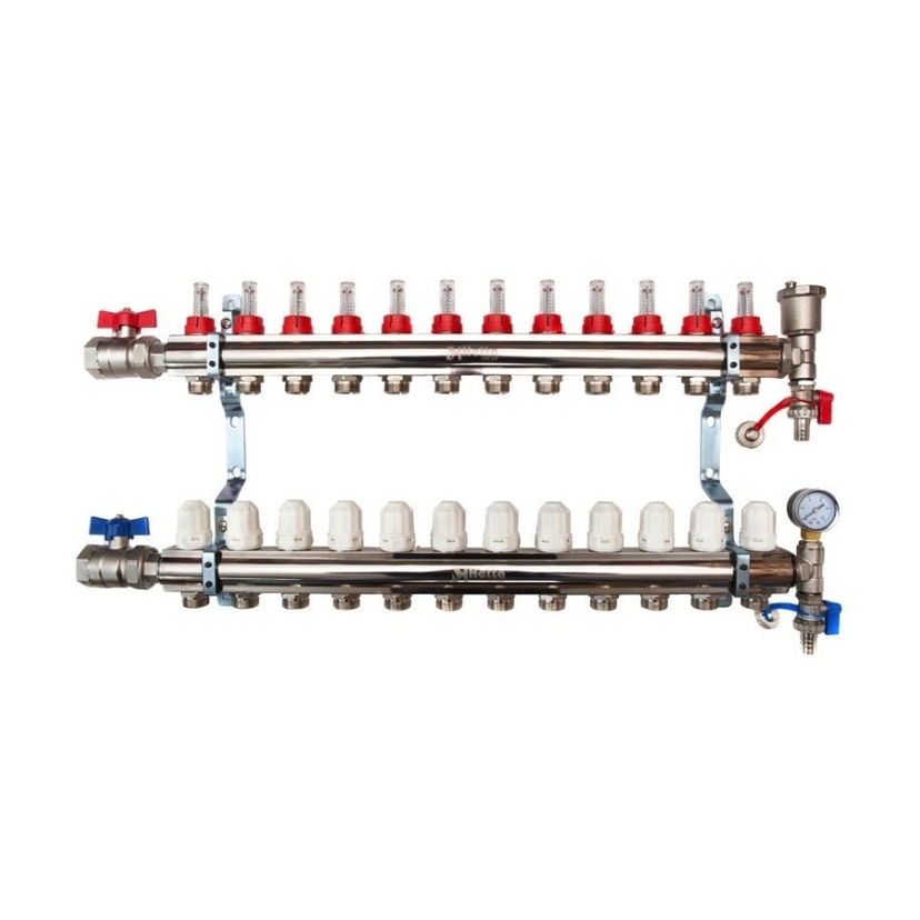 Hetta Manifold 12 way c/w Iso Valves, Gauges Image 1