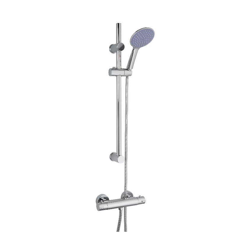 Instinct Aline Round Cool Touch Single Outlet Shower Chrome 113040P Image 1