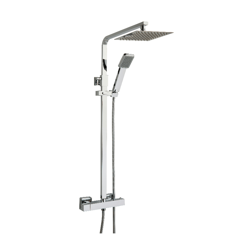 Instinct Harris Square Twin Dual Outlet Shower Chrome 113126P Image 1