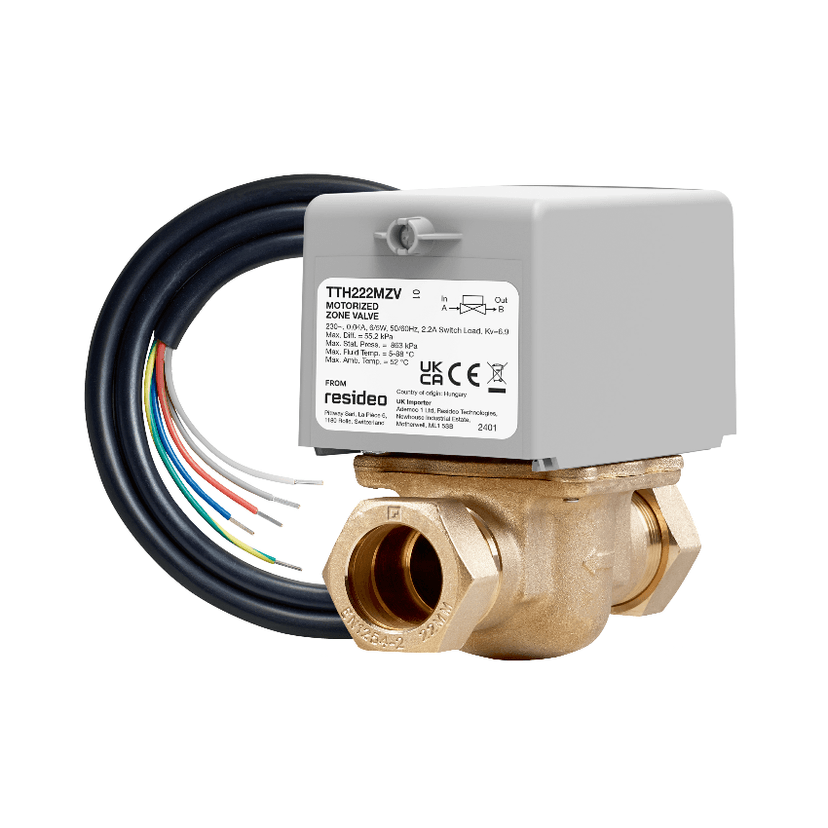 Honeywell Totalhome 22mm 2 Port Zone Valve Image 1