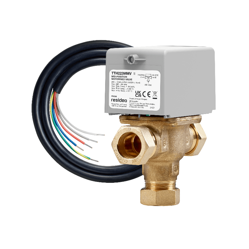 Honeywell Totalhome 22mm 3 Port Mid Position Zv Image 1