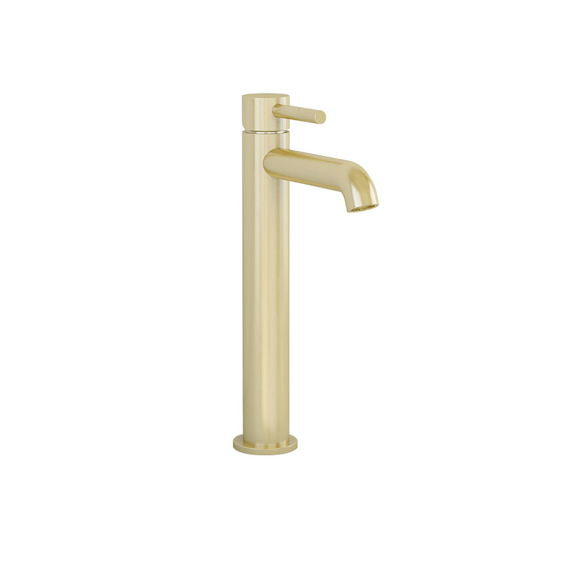 Instinct Azerley Tall Mono Basin Mixer Brushed Brass INSAZ002BB Image 1