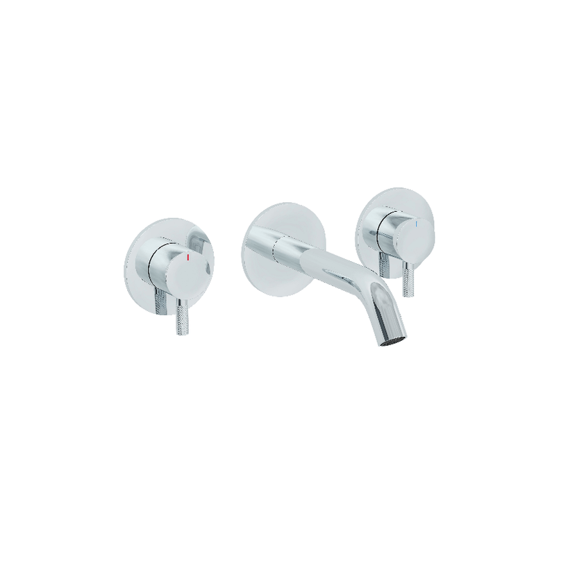 Instinct Azerley Wall Mounted Bath filler Chrome INSAZWBFC Image 1