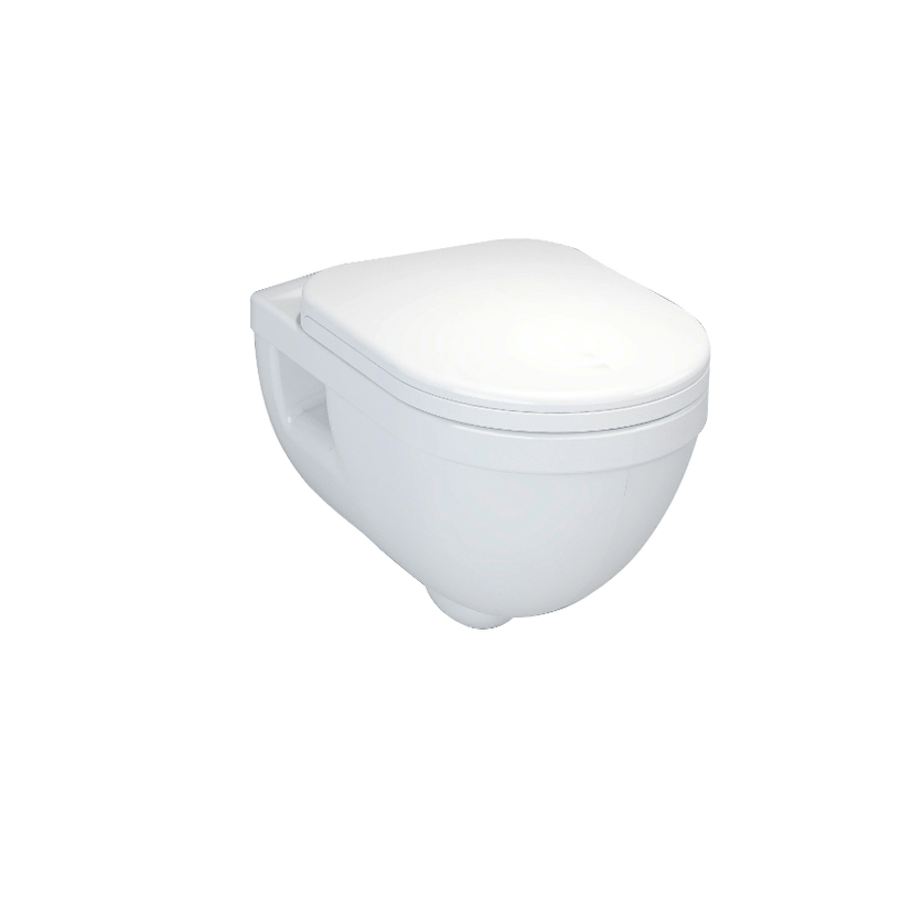 Instinct Della Short Projection Wall Hung Pan White INSDE013 Image 1