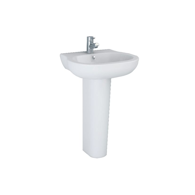 Instinct Tulla Full Pedestal White INSEC009 Image 1
