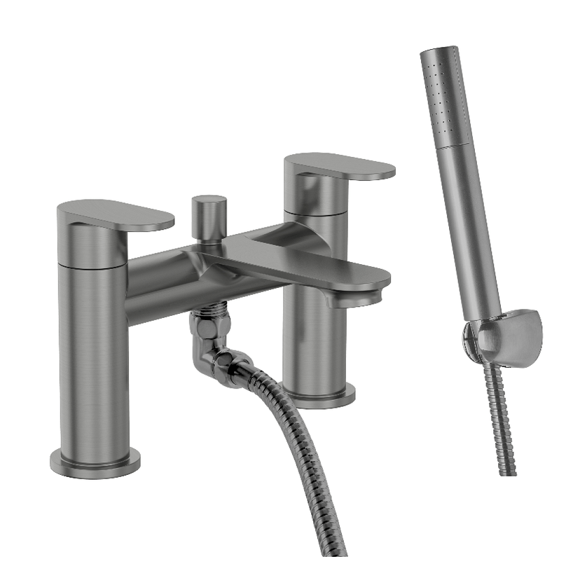 Instinct Malham Bath Shower Mixer + Kit Gunmetal INSMA005GM Image 1