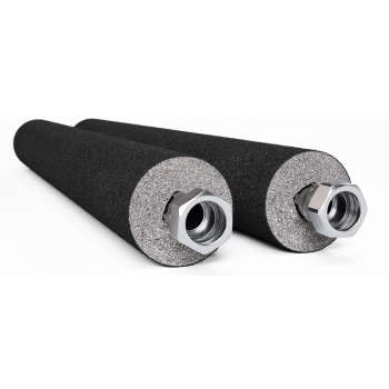 Inta 500mm Pre Insulated Hose Pair 1 1/4" Female Swivel Elbow x 35mm Image 1
