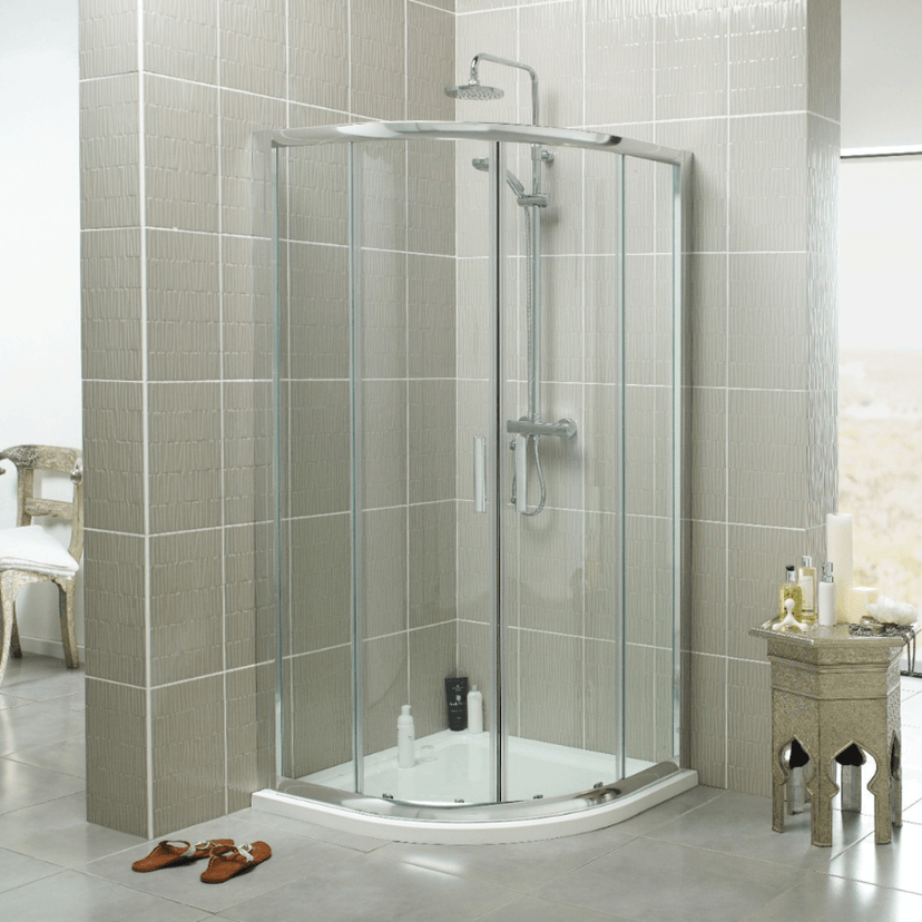 Kartell Koncept 900mm Quad Enclosure Pack (Inc Tray & Trap) Image 1