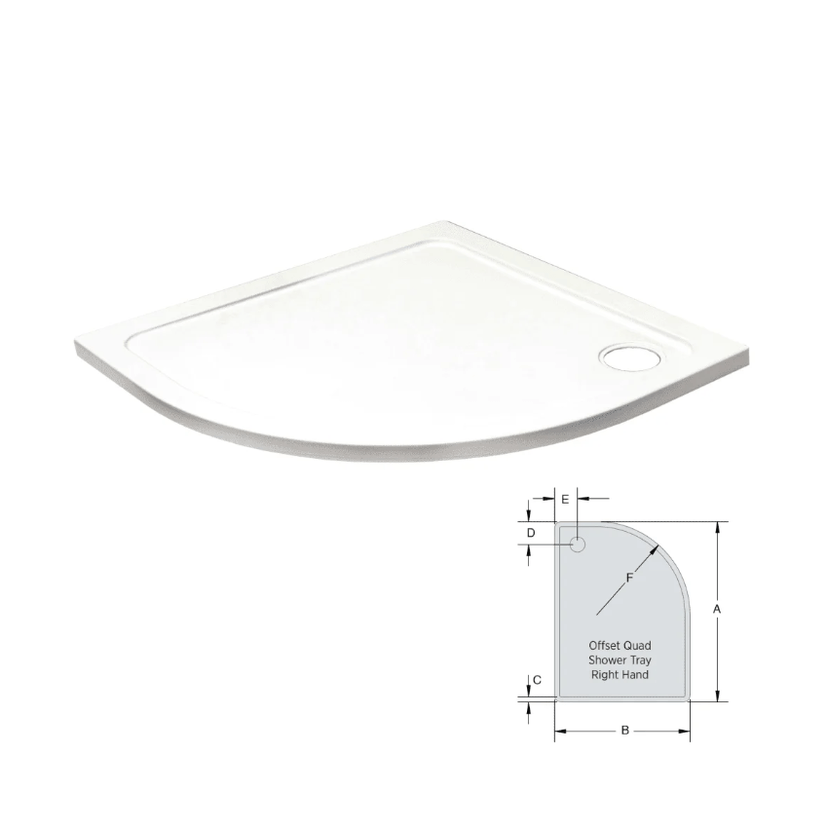 Kartell K.Vit Unity 1200x800 Offset Quadrant Tray RH UNQR1208 Image 1