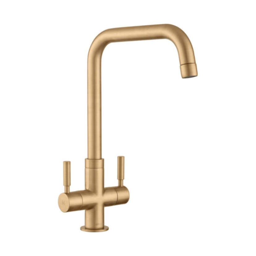 Leisure Aquaform Dual Lever Tap Satin Bronze TAQFORMBRZ/-AN Image 1
