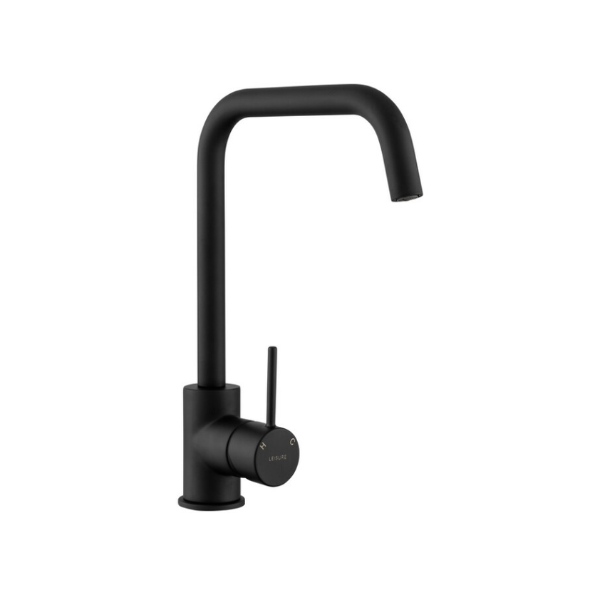 Leisure Aquatech Single Lever Tap Matt Black TAQTECHSLMB/-AN Image 1