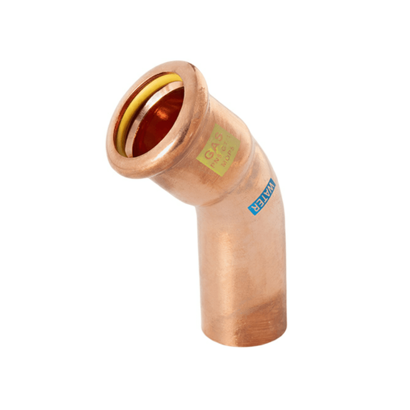 M-Press WaterGas 15mm 45 degree Street Elbow 992401515 Image 1