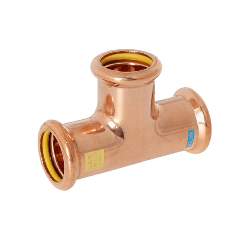 M-Press WaterGas 22mm Equal Tee 99100222222 Image 1