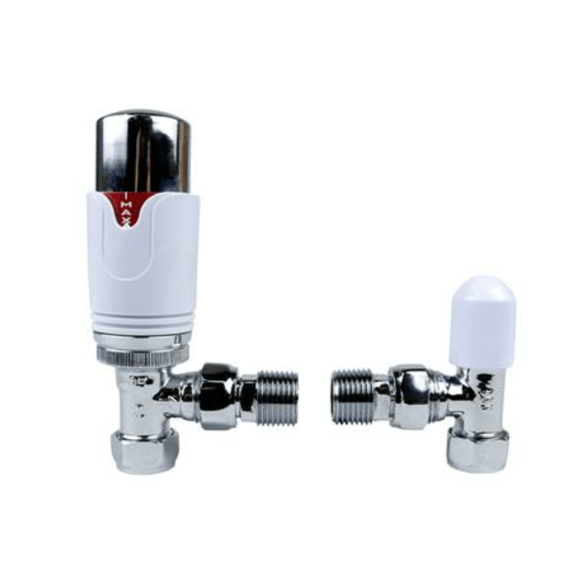 Genbra 15mm Callisto Angled TRV/LS - White/Chrome Image 1