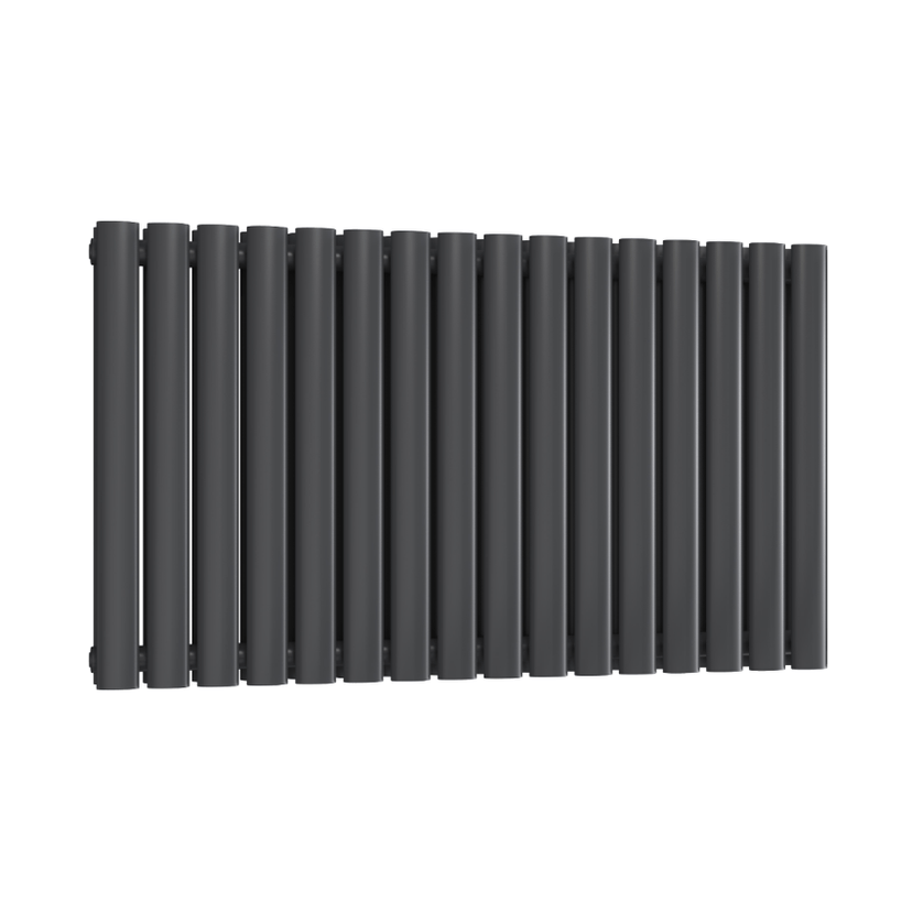 Eliptical 600 x 1140 Single Anthracite Horizontal Radiator Image 1