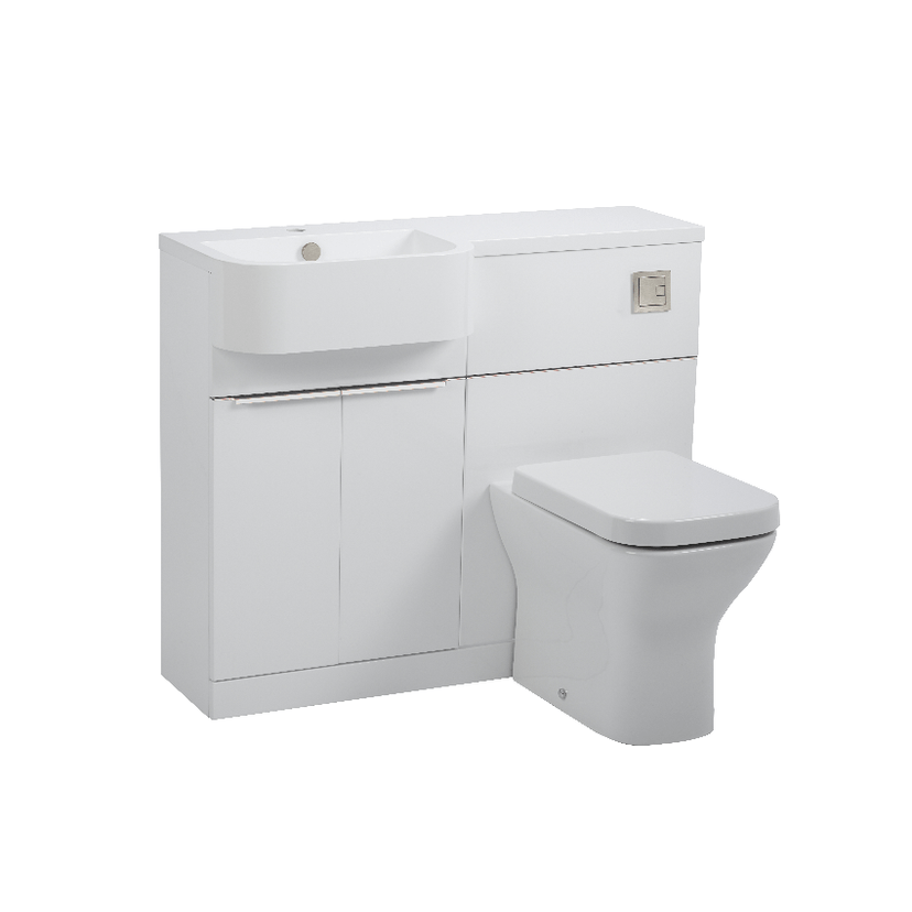 Instinct Keros 1000mm BTW F/S Semi C'top Unit LH Gloss White 10BWGWL Image 1