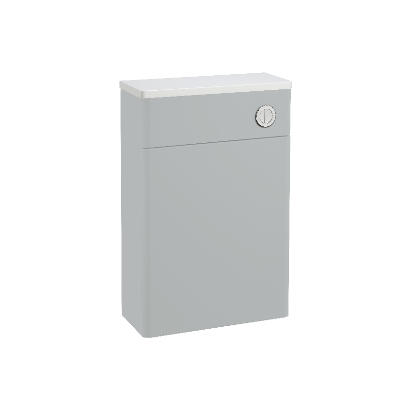 Instinct 560mm Curved Edge BTW WC Unit Gloss Light Grey INST0403100 Image 1