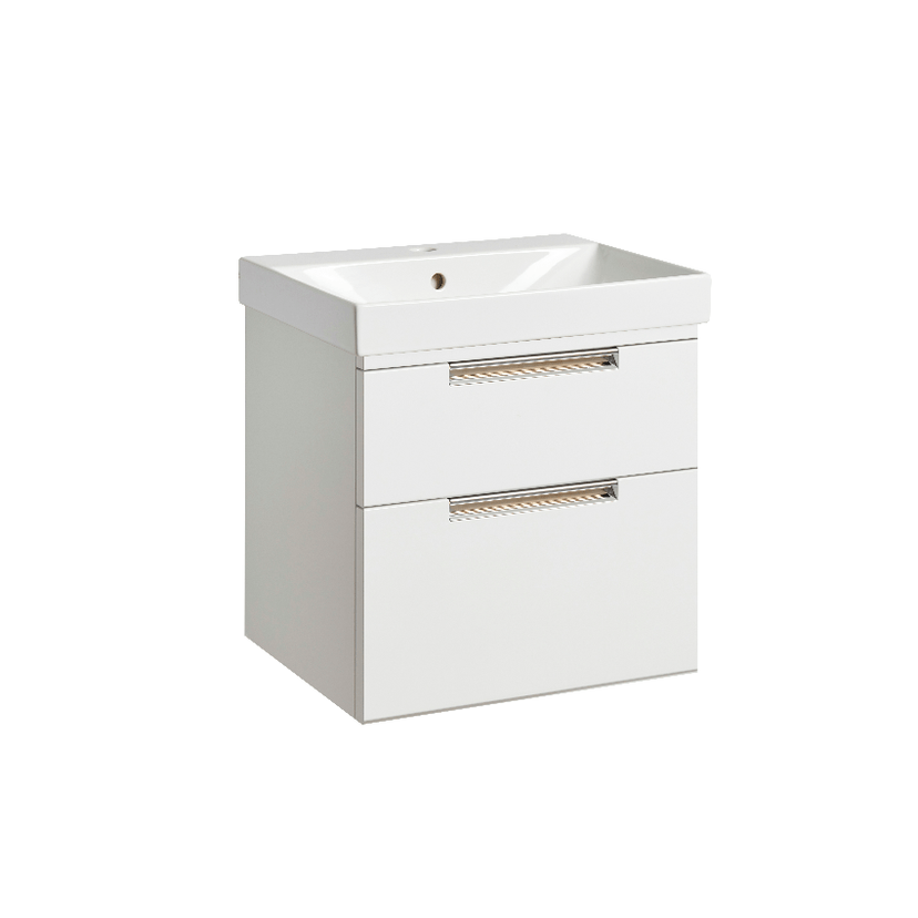 Instinct Espada 500mm W/M 2 Drawer Basin Unit Gloss White INST041411 Image 1
