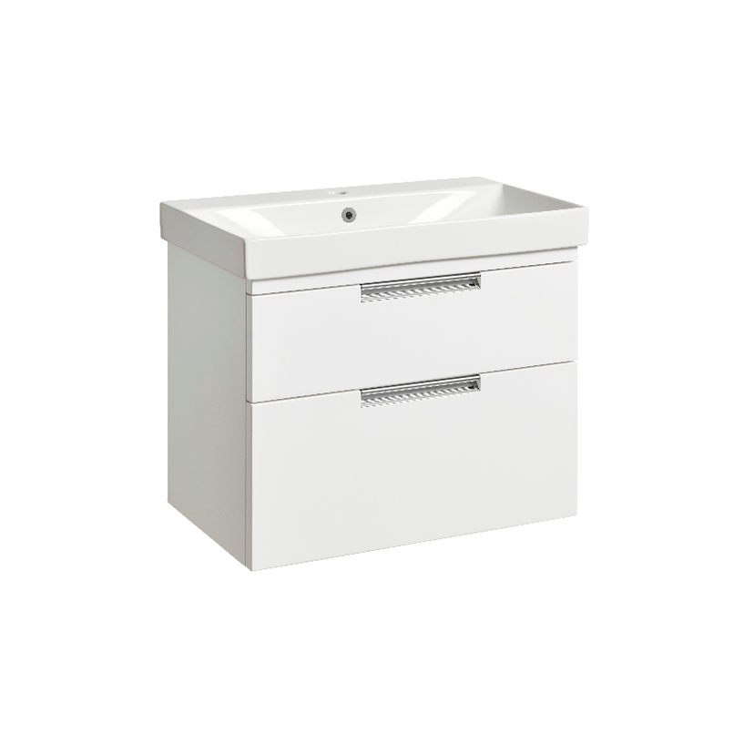 Instinct Espada 600mm W/M 2 Drawer Basin Unit Gloss White INST041419 Image 1