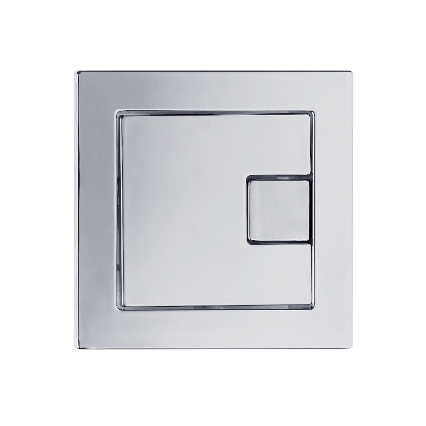Instinct Nuance Square Dual Flush Button Chrome INST13003 Image 1