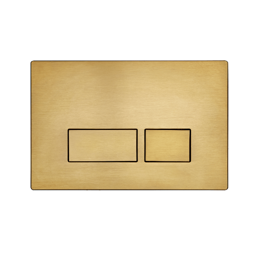 Instinct Nuance Dual Flush Push Plate Brushed Brass INST13036 Image 1