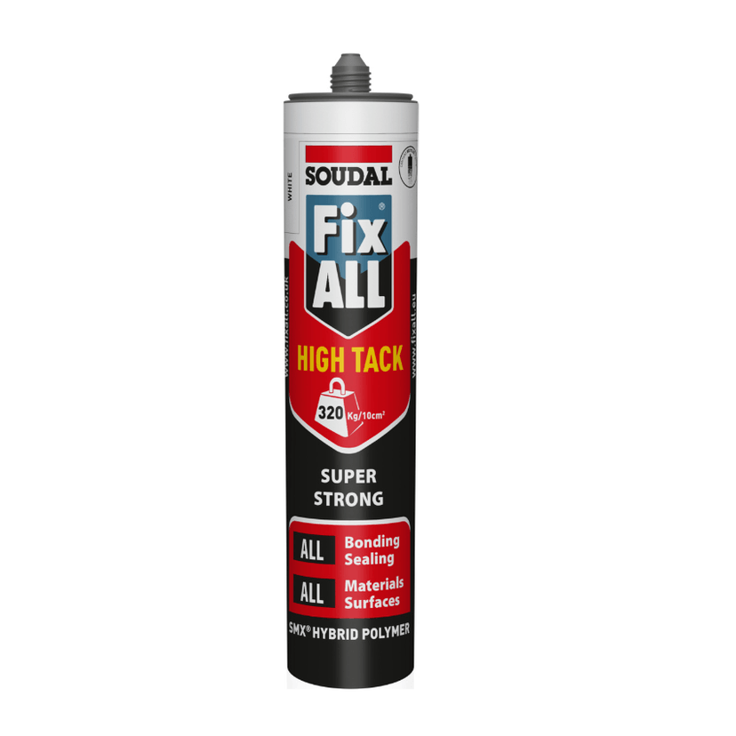 Soudal Fix ALL High Tack Sealant & Adhesive White 290ml 101444 Image 1