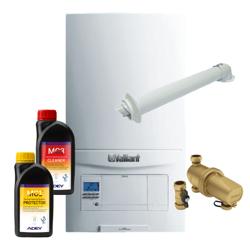 Vaillant EcoFit Pure 830 Combi, Hrz Flue & Adv Filter Image 1