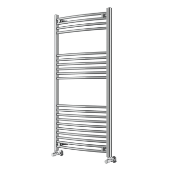 Instinct 600 x 1200mm Chrome Curved Towel Rail 22mm PHGT120-60CPCV Image 1