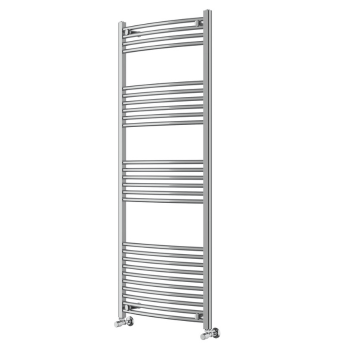 Instinct 600 x 1600mm Chrome Curved Towel Rail 22mm PHGT160-60CPCV Image 1