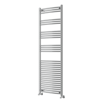Instinct 600 x 1800mm Chrome Curved Towel Rail 22mm PHGT180-60CPCV Image 1