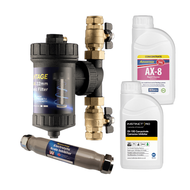 Adv AX-MAG 22mm Filter,15mm Scale Inhib,Inst IN-100&Adv AX-8 Chemicals