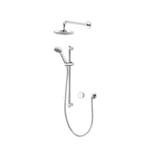 Aqualisa Blue Smart Dual Conc Adj & Fxd Wall Hd - HP/Combi BA1BVDVFW23