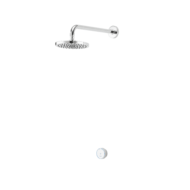 Aqualisa Quartz Blue Smart Concealed Shower Fixed Wall Head - Pumped