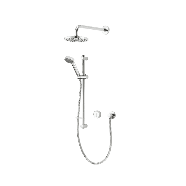 Aqualisa Blue Smart Dual Conc Adj & Fixed Wall Head - GP BA2BVDVFW23