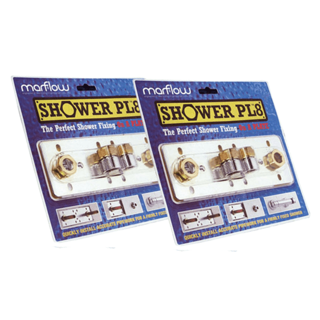 Marflow Pl8 Shower Fixing Plate (Twin Pack)