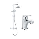Bristan Zing Dual Bar Mixer & Aster Mono Basin Mixer Pack 2 Image 1