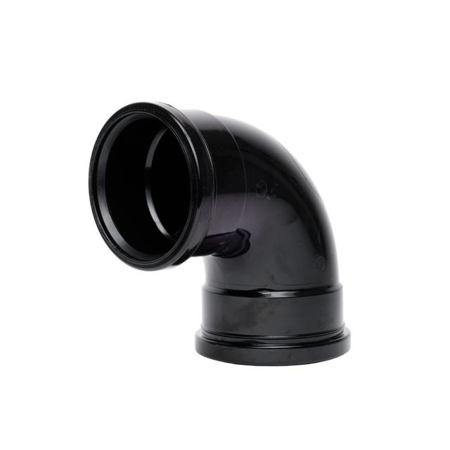 Davant 110mm 92 degree Double Socket Bend - Black SPB0003