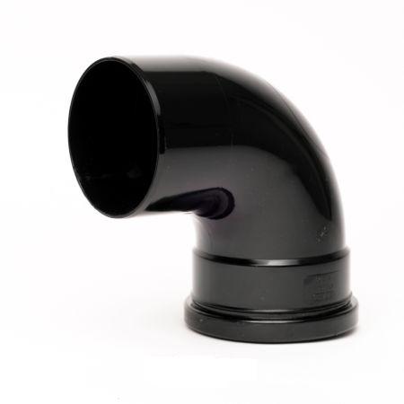 Davant 110mm 92 degree Single Socket Bend - Black SPB0004
