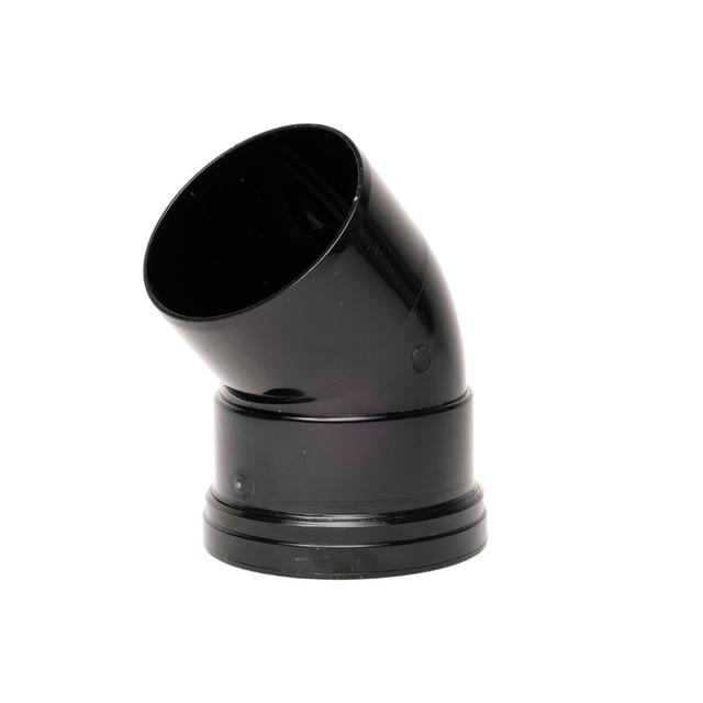 Davant 110mm 135 degree Single Socket Bend - Black SPB0008