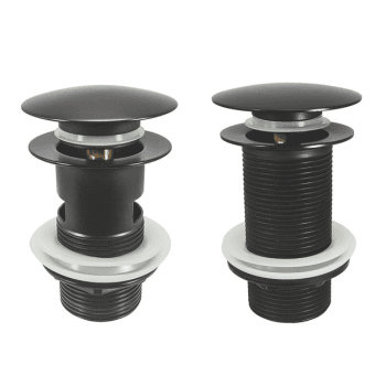 Instinct 11/4" Mushroom Clicker Basin Waste (Slotted) Matt Blk 204314I