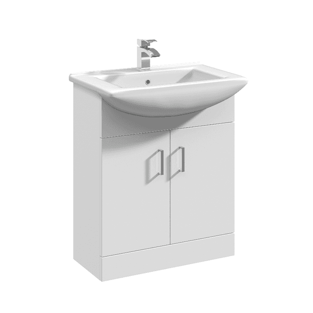 Instinct Della 650mm F/S Unit & 1TH Basin Gloss White